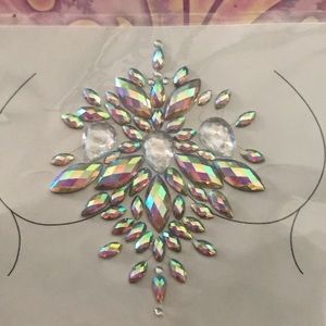 Crystal rhinestone jewelry body gems rave festival